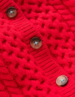 Pullover & Strickjacken | Boden Strickjacke mit Zopfmuster-Anemone Honeycomb Spot AnemoneHoneycombSpot