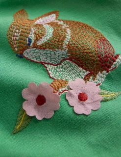 Oberteile & T-shirts | Boden Superstitch-Oberteil mit Puffärmeln-Jade Häschen JadeHäschen