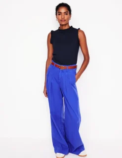 T-shirts & Tops | Oberteile | Boden Superweiches Top mit Rüschendetail- Marineblaue