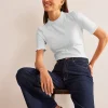Nachtwäsche & Schlafanzüge | T-shirts & Tops | Boden Superweiches T-Shirt mit Rüschendetail- Weiß