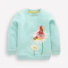 Hoodies & Kapuzenpullis | Oberteile & T-shirts | Boden Sweatshirt mit Applikation-Frühlingsgrün Gänseblümchen Fee FrühlingsgrünGänseblümchenFee
