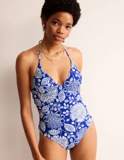 Bademode | Boden Symi Badeanzug zum Binden-Surf The Web, Gardenia Swirl SurfTheWeb,GardeniaSwirl