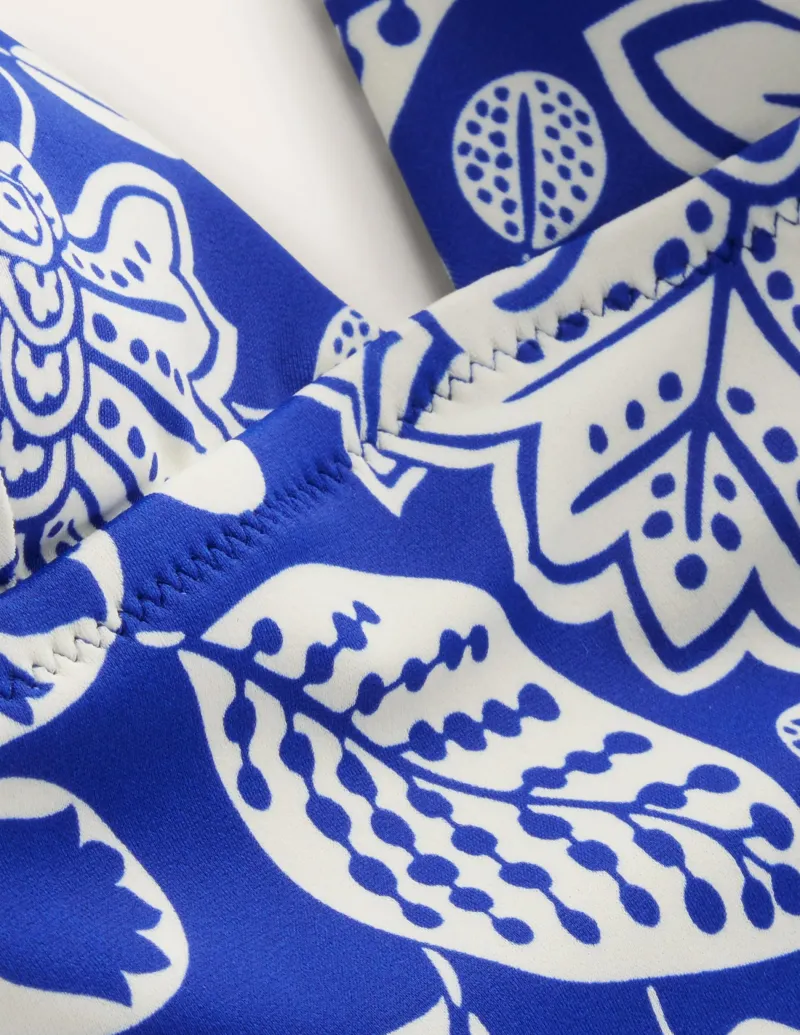 Bademode | Boden Symi Badeanzug zum Binden-Surf The Web, Gardenia Swirl SurfTheWeb,GardeniaSwirl