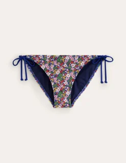 Bademode | Boden Symi Bikinihose zum Binden-Bunt, Botanische Blütenknospe Bunt,BotanischeBlütenknospe