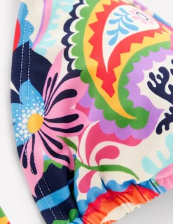 Bademode | Boden Symi Bikinioberteil zum Binden-Bunt, Botanik-Paisley Bunt,Botanik-Paisley