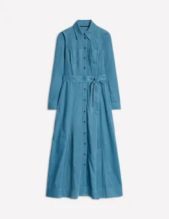 Kleider & Jumpsuits | Midi | Boden Tess Midi-Hemdblusenkleid aus Cord- Enteneiblau