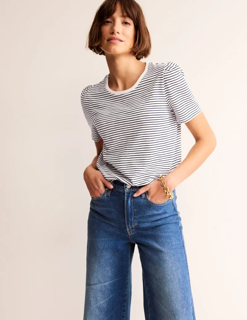 Nachtwäsche & Schlafanzüge | T-shirts & Tops | Boden T-Shirt aus Baumwolle mit Puffärmeln-DE_D9_Colour translations_Test070 DE_D9_Colourtranslations_Test070
