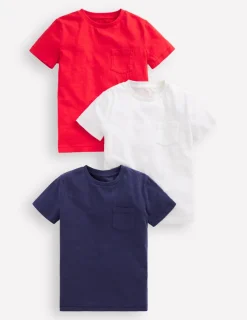 Oberteile & T-shirts | Boden T-Shirt aus Flammgarn im 3er-Pack-Klassisch Bunt Set KlassischBuntSet
