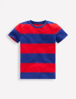 Oberteile & T-shirts | Boden T-Shirt für den Alltag-Rockabilly-Rot / Orionblau