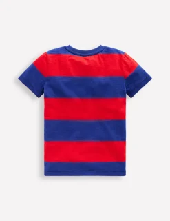 Oberteile & T-shirts | Boden T-Shirt für den Alltag-Rockabilly-Rot / Orionblau