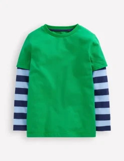 Oberteile & T-shirts | Boden T-Shirt im Lagenlook- Baumgrün