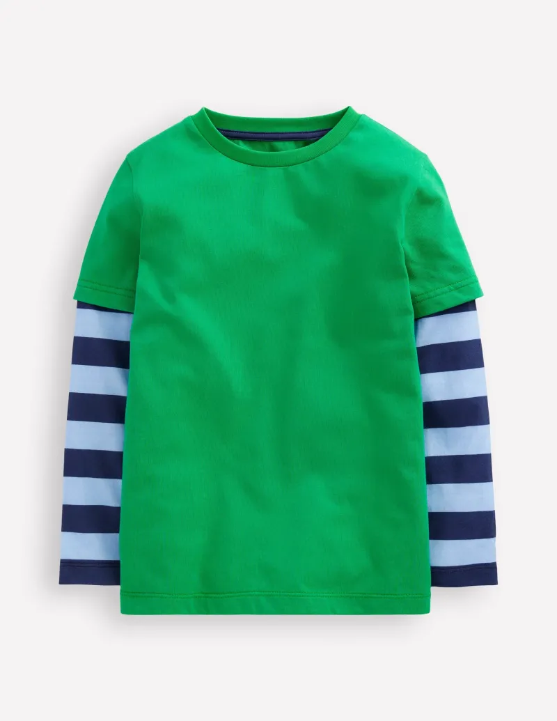 Oberteile & T-shirts | Boden T-Shirt im Lagenlook- Baumgrün