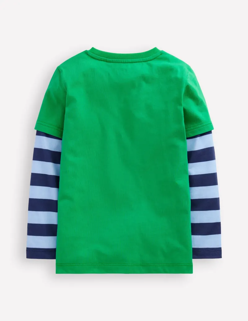 Oberteile & T-shirts | Boden T-Shirt im Lagenlook- Baumgrün