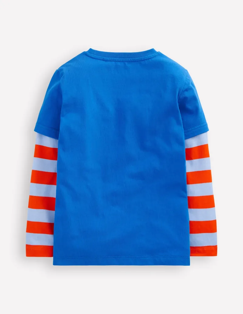 Oberteile & T-shirts | Boden T-Shirt im Lagenlook- Blau