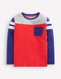 Oberteile & T-shirts | Boden T-Shirt in Blockfarben-Mohnrot Blockfarben MohnrotBlockfarben