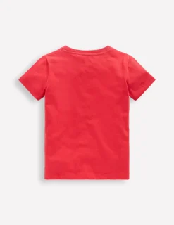 Oberteile & T-shirts | Boden T-Shirt mit Druck-Kirschtomaten-Rot Hunde Kirschtomaten-RotHunde