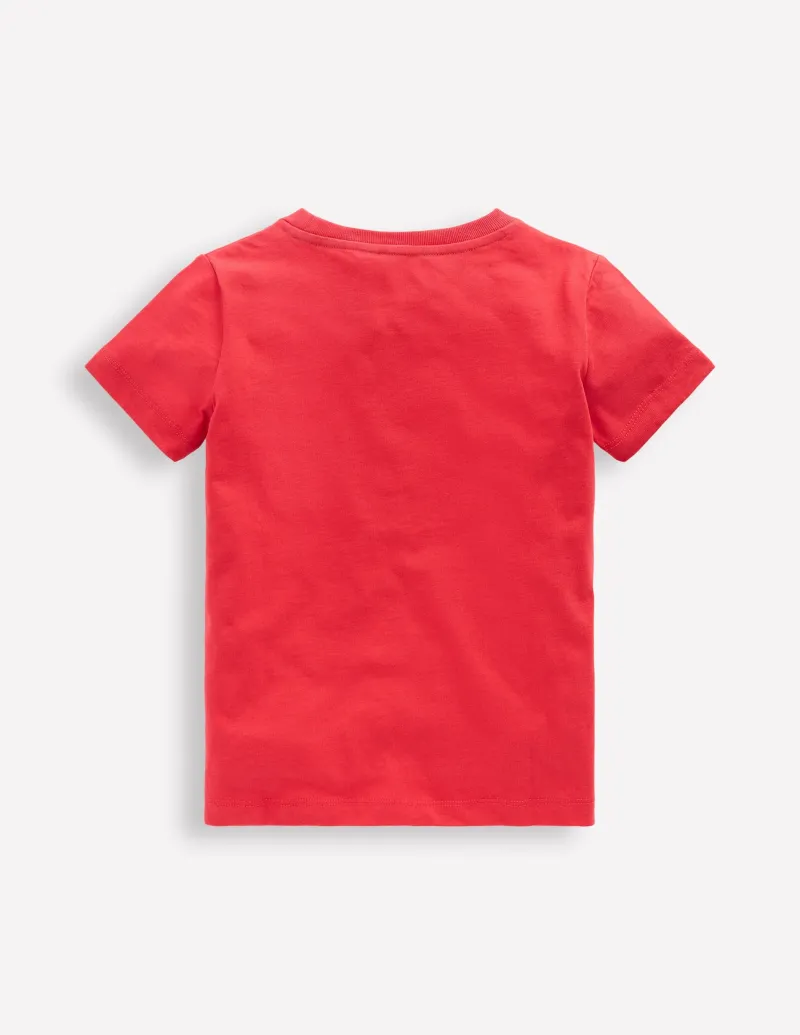 Oberteile & T-shirts | Boden T-Shirt mit Druck-Kirschtomaten-Rot Hunde Kirschtomaten-RotHunde