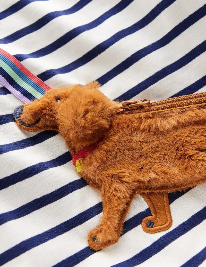 Oberteile & T-shirts | Boden T-Shirt mit originellem Taschenaufdruck-Steuerbordblau/Naturweiß Hund Steuerbordblau/NaturweißHund