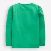 Oberteile & T-shirts | Boden T-Shirt mit Puffärmeln und Applikation-Aloe-Grün Hase Aloe-GrünHase