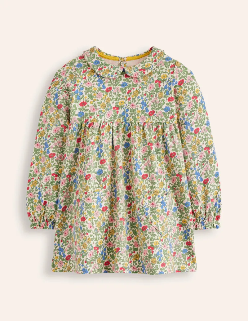 Oberteile & T-shirts | Tuniken | Boden Tunika mit Kragen-Bunt mit Blumenwiese BuntmitBlumenwiese