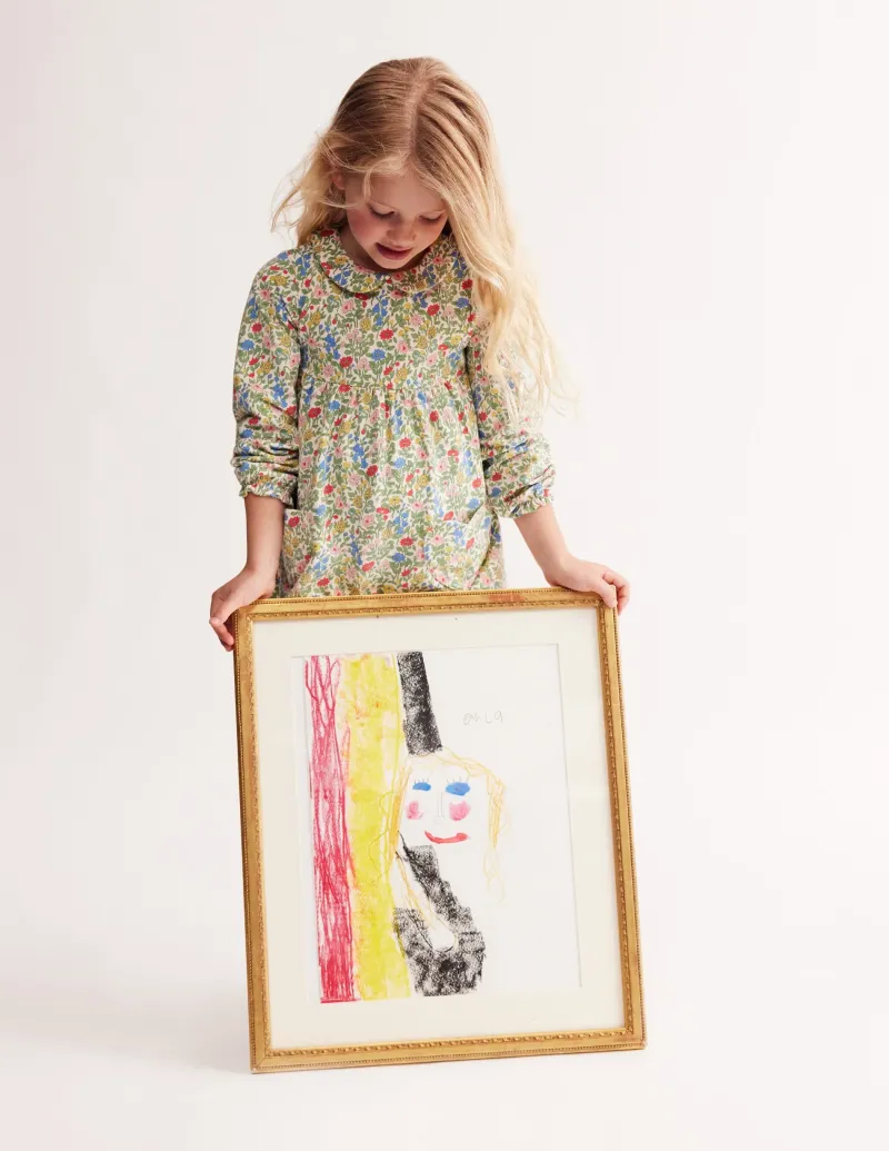 Oberteile & T-shirts | Tuniken | Boden Tunika mit Kragen-Bunt mit Blumenwiese BuntmitBlumenwiese
