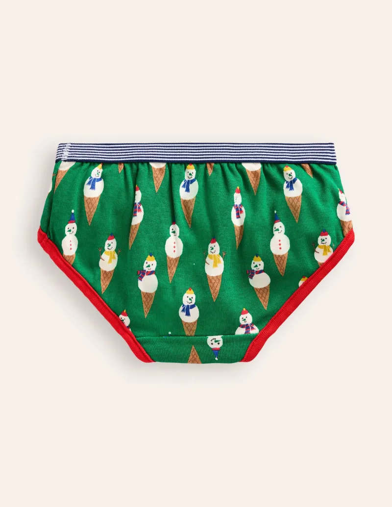 Socken & Unterwäsche | Boden Unterhosen im 5er-Pack-Bunt, Weihnachtsmotiv Bunt,Weihnachtsmotiv