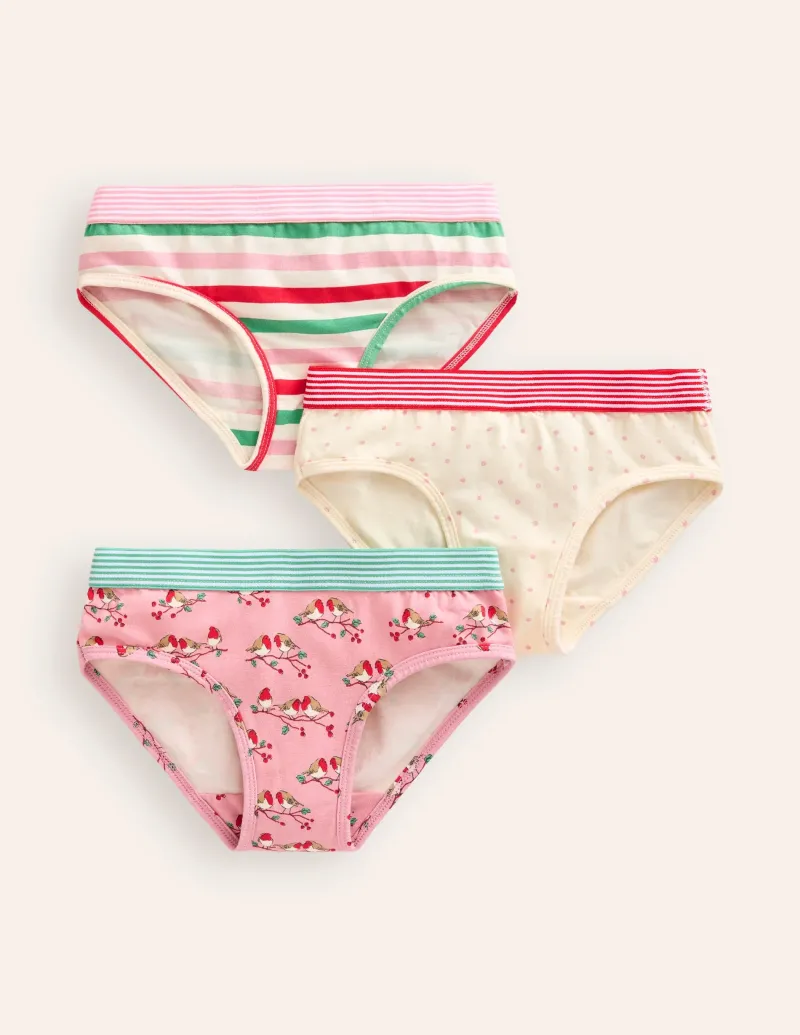 Unterwaesche | Boden Unterhosen im 3er-Pack- Rosenbrust-Schnäpper