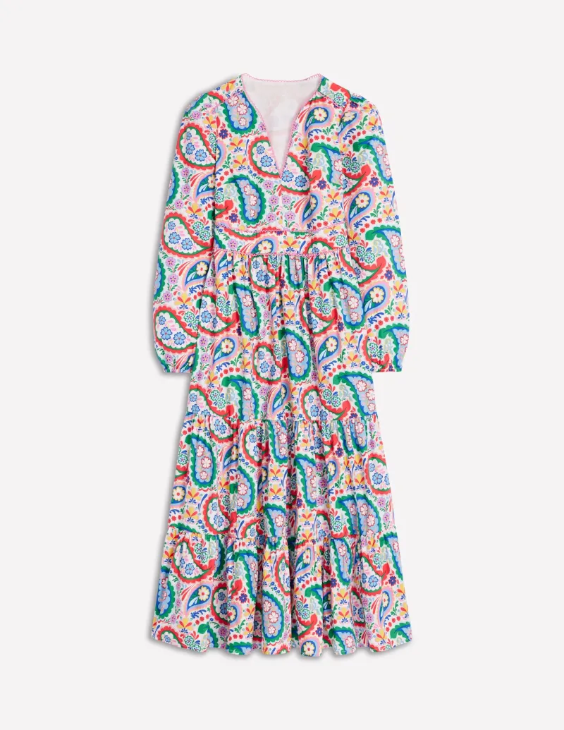 Kleider & Jumpsuits | Midi | Boden Violet Midikleid aus Baumwolle-Bunt, Wiesen-Paisley Bunt,Wiesen-Paisley
