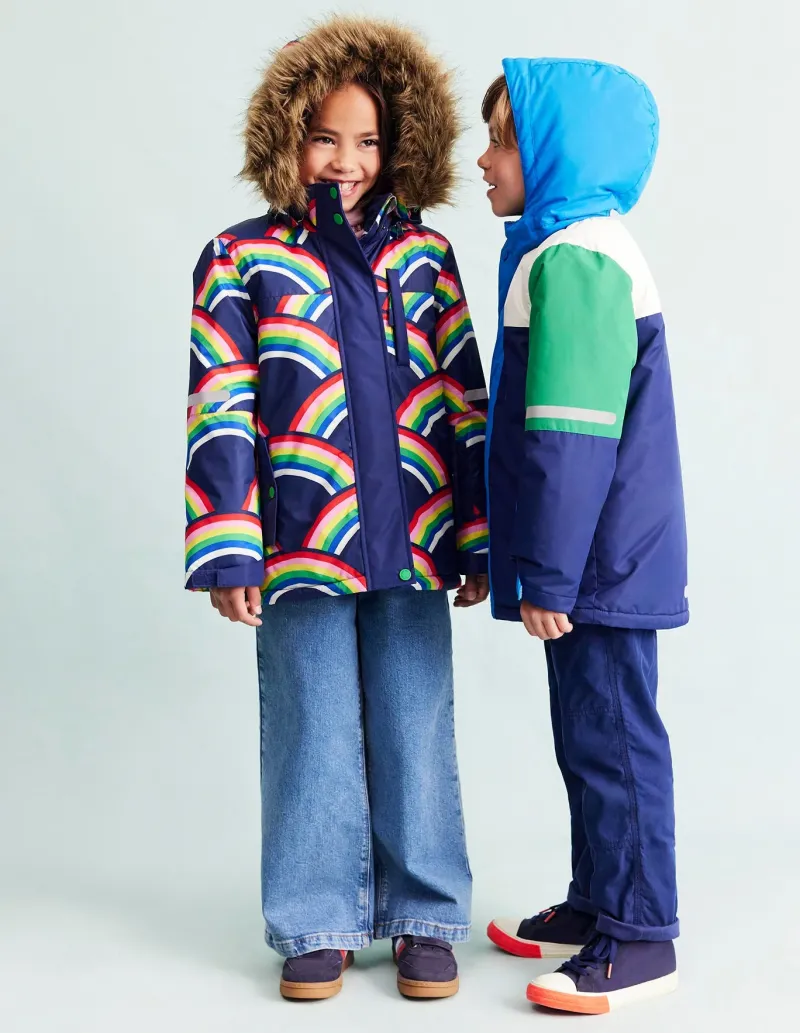 Mäntel & Jacken | Boden Wasserdichter Allwettermantel-Schuluniform-Navy, Regenbogen Schuluniform-Navy,Regenbogen