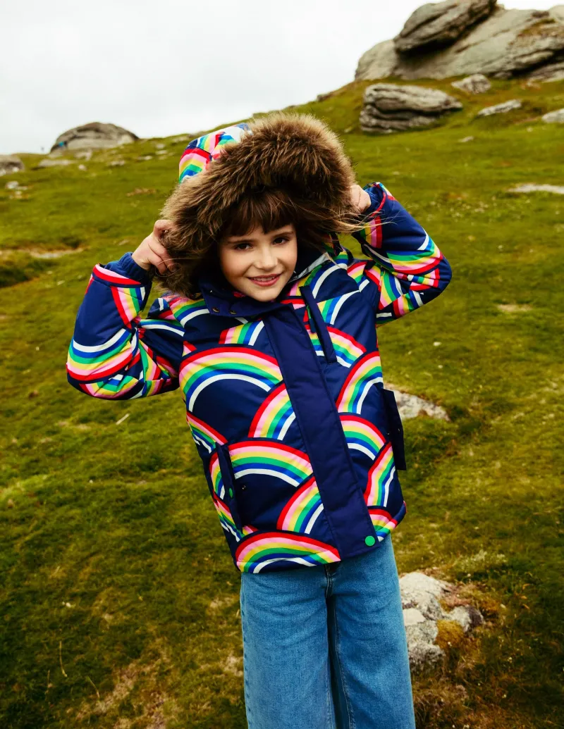 Mäntel & Jacken | Boden Wasserdichter Allwettermantel-Schuluniform-Navy, Regenbogen Schuluniform-Navy,Regenbogen