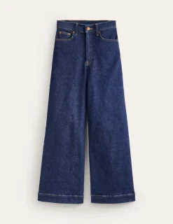 Jeans | Boden Weite, verkürzte Jeans mit hohem Bund-Indigo Waschung IndigoWaschung