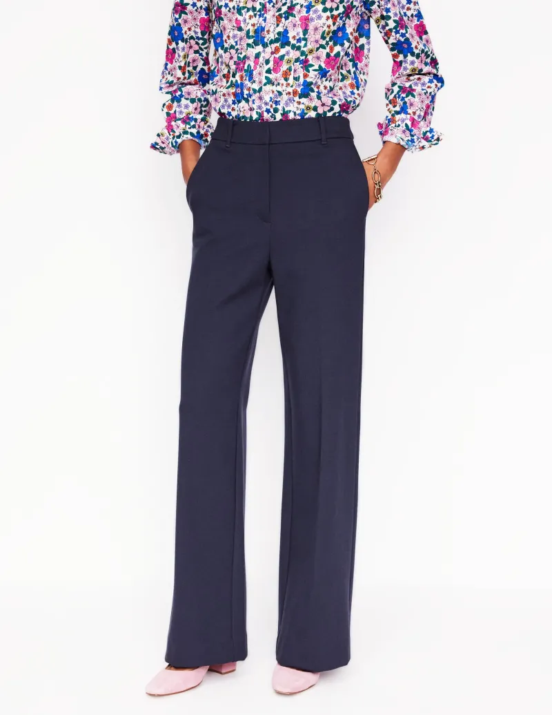 Anzüge | Hosen | Boden Westbourne Ponté-Hose- Marineblau