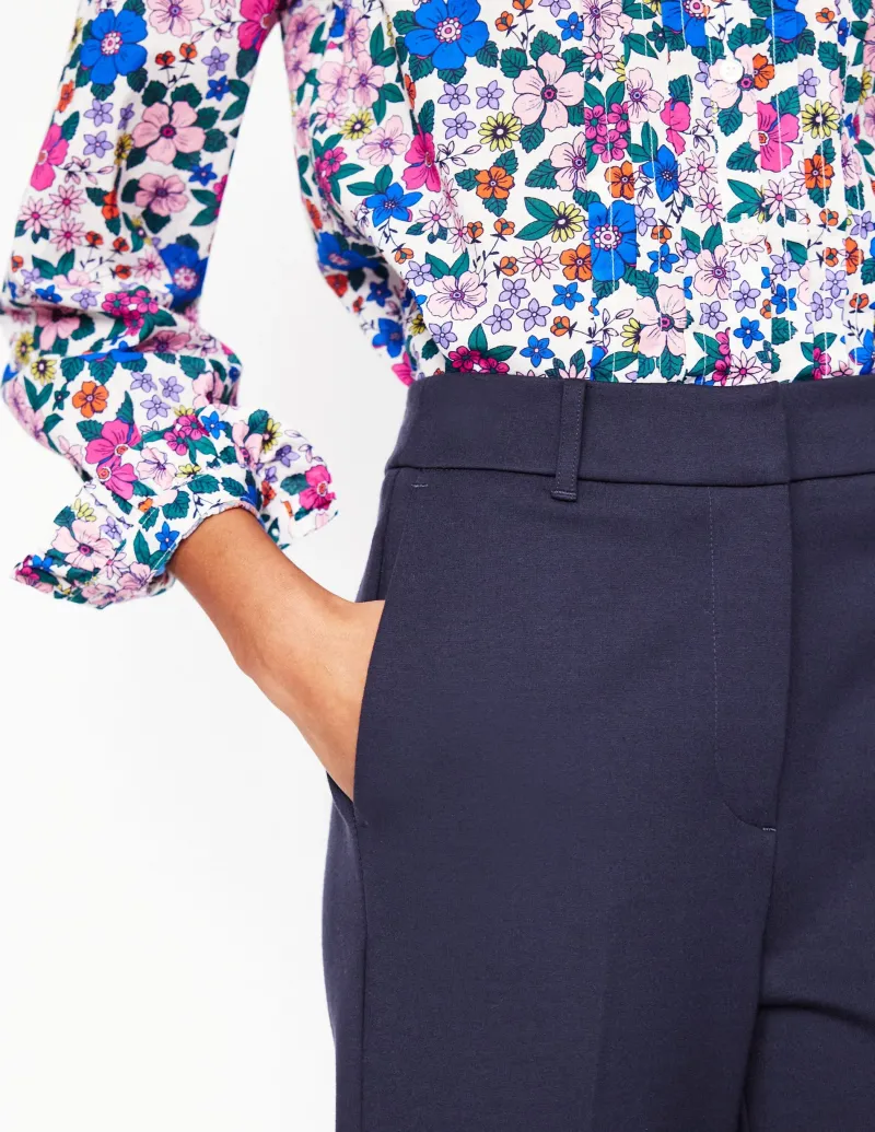 Anzüge | Hosen | Boden Westbourne Ponté-Hose- Marineblau