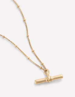 Schmuck | Boden Zarte Halskette mit T-Steg-Anhänger-Aquamarine Bunny AquamarineBunny